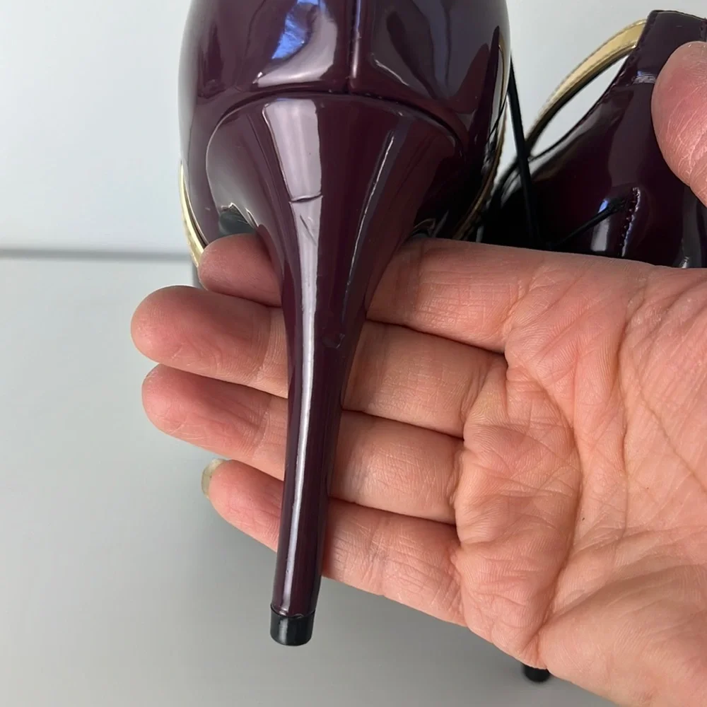 Marc Fisher Garlene Patent Leather Pointed Toe Heels - Picture 7 of 7